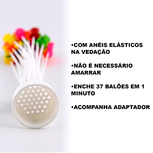 KIT Com 37 Bexigas Mágicas Para Colocar Água Balão Com Suporte Para Torneira Brincadeiras Divertidas