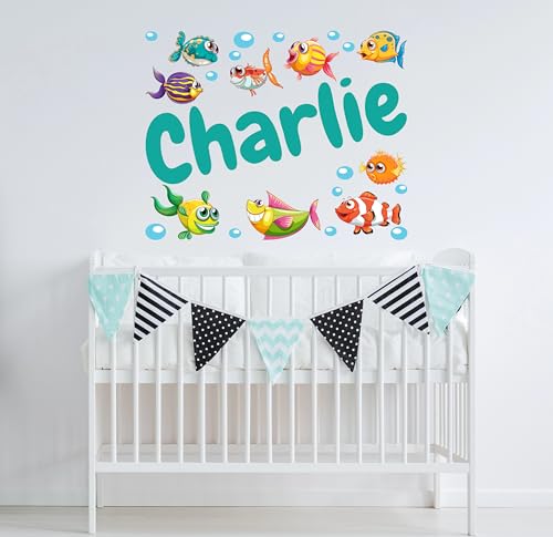 Vinilo Decorativo Personalizado Tema Animales Océano 15x13 in miniatura 4