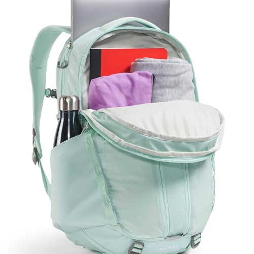 Image of The North Face Women's Surge Commuter Laptop Backpack - Everyday Travel Bag, Laptop Sleeve, Water-Repellent, Opal Frost, One Size