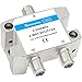 Tolmnnts 2-Way Coaxial Cable Splitter 5-2500MHz,Work with CATV, Satellite TV,Antenna System and MoCA Configurations (2 Way)