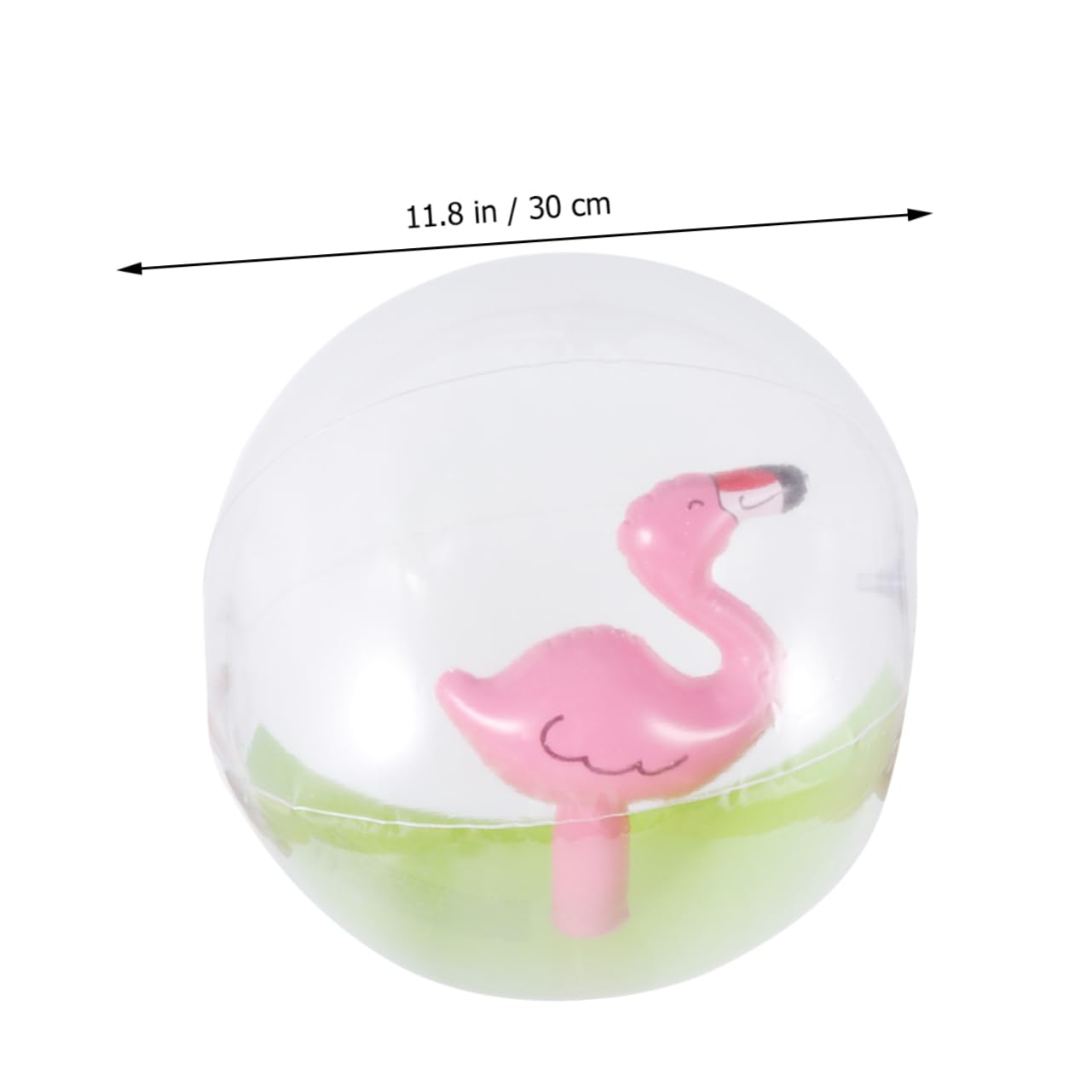 BESPORTBLE Inflatable Beach Balls for Funny Flamingo Pattern Plaything with Pump for Pool Parties Easy to Inflate Deflate
