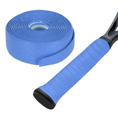 YELARXI Tennis Racket Grip Tape, Anti-Slip Tennis Overgrip Stretchy 6.65ft & Light Blue Super Absorbent Dry Feel Replacement Grips for (Badminton/Pickleball/Fishing Rod)
