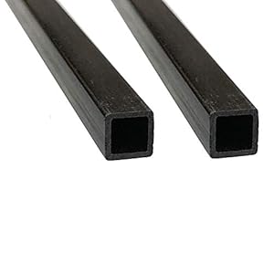 Sofialxc CFK Kohlefaser-Vierkantrohr 2 Stück