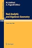  Real Analytic and Algebraic Geometry 1988: Conference Proceedings