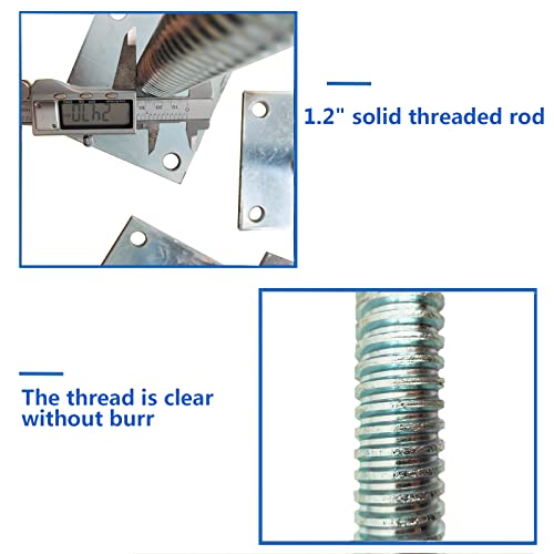 4 pack adjustable leveling jack solid screw jacks with base plate for baker-style scaffolding silver