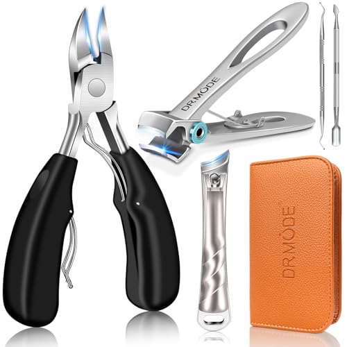Coupe ongle professionnel, pince coupe ongle pied pour ongles épais pour personnes âgées avec large ouverture, kit coupe ongle allemand pour hommes ongles incarnés...