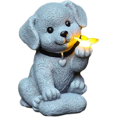 Statue de jardin de chien : décoration extérieure pour pelouse et cour - 2