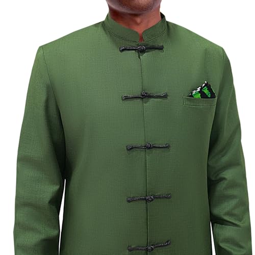 Mens African 2 Piece Set Slim Fit Traditional Suit Mens African Dashiki Shirt and Pants Outfit4