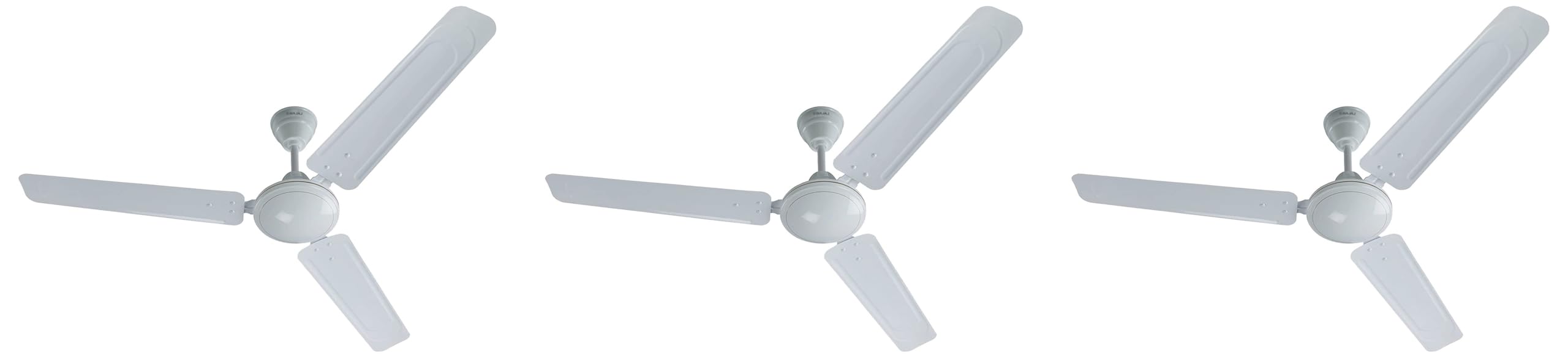 Bajaj Frore 1200 mm (48") Star Rated Ceiling Fans for Home |BEE Star Rated Energy Efficient Ceiling Fan |Rust Free Coating for Long Life |High Air Delivery |2-Yr Warranty White (Pack of 3)-image-3