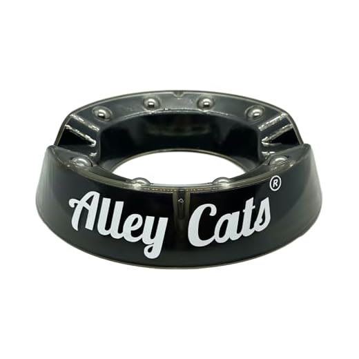 Alley Cats Bowling Ball Cup Stand With Ball Bearing Spinner Holder | Best Cleaner Mount For Bowling Balls & Accessories | Compatible With Brunswick, Storm, Hammer & More | Ring Shaped Cleaning Display