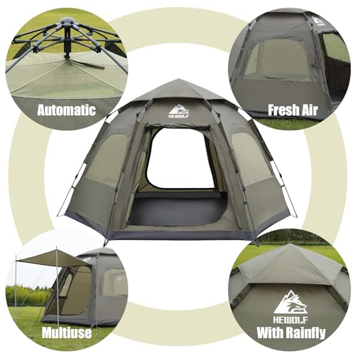HEWOLF 2/3/4 Person Camping Tent の商品画像 3