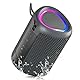 UOHHBOE Bluetooth Lautsprecher Kleine Musikbox Bluetooth 5.3 15W mit TWS Modus RGB Lichtern 30 Meter Reichweite 15 Stunden Spielzeit AUX & TF Karten Kompatibilität IPX5 Wasserdicht