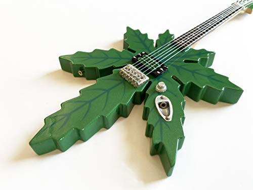 AXE HEAVEN 1:4 Scale Replica Pot Leaf Guitar Tommy Chong