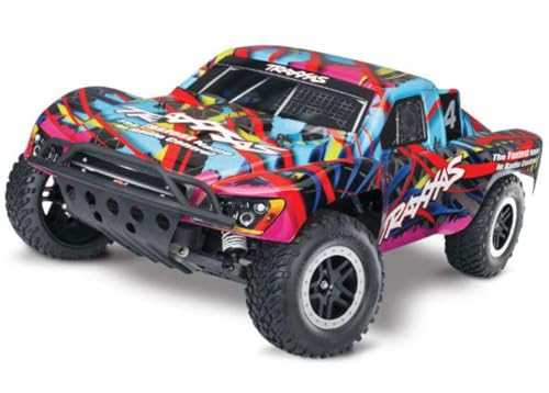 Traxxas 44096-3 Slash: 1/10-Scale Nitro-Powered 2WD Short Course Truck with TQ 2.4GHz Radio and TSM Hawaiian