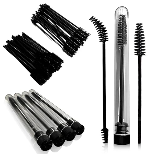 CRBeautyNeeds Disposable Spoolie Kit, Black