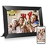 Frameo 101 inch wifi digital picture frame with 32gb memory 1280 x 800 ips touch screen smart electronic photo frame wall mountable auto rotate share photosvideos via frameo app from anywhere  urban country home decor