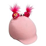 POXZSFX Der Flauschige, gestrickte Skihelmüberzug bietet hervorragende Wärme und ist EIN echter Hingucker – ideal für winterliche Outdoor Aktivitäten. Universell, Rosa