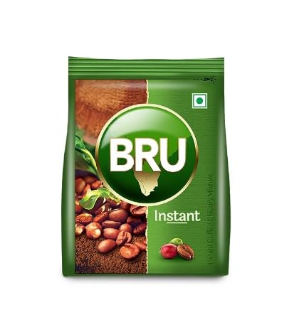 Bru Instant | Aromatic Coffee From South Indian Plantations | Premium Blend of Robusta & Arabica Beans For a Rich Coffee Experience | 200g With Air-tight Container and Spoon Free |