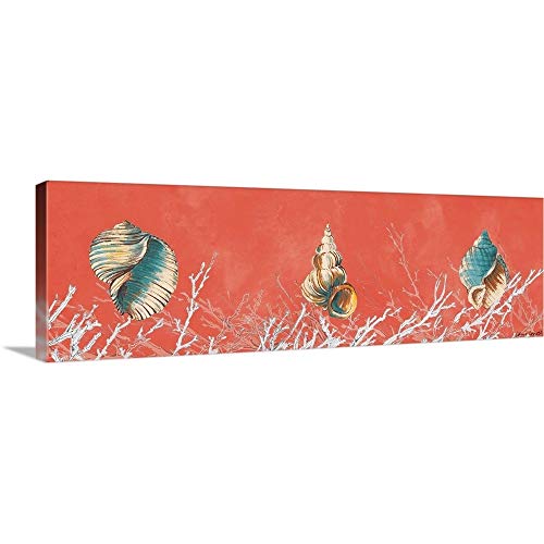 CANVAS ON DEMAND Coral Panel I Canvas Wall Art Print by Lanie Loreth, Coastal, Contemporary, Home Decor, Coral, Shell Artwork, 60