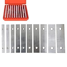 10 Pair 1/8 x 6 Matched Parallel Bar, 0.0002 Parallelism 1/2 to 1-5/8 Alloy Steel Machinist Thin Parallel Tool Set