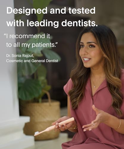 SURI 1.0 Sonic Elektrische Zahnbürste mit UV-Reinigungs-Reiseetui, 40+ Tage Akku, Großbritanniens Nr. 1 bewertet, nachhaltige elektrische Zahnbürste für Erwachsene, Schallzahnbürsten, Rosa – Bild 8