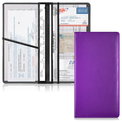 Organizador De Guanteras Piel Morado miniatura 1