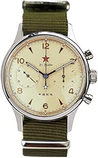 Gold SWAN Neck SEA-Gull 1962 (New Seagull 1963) 40 mm leuchtender Saphir-Kristall echtes Nylonband ST1901 Uhrwerk Herren Pilot Chronograph Uhr SU1962Z40X