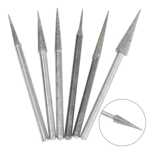 Image of 5Pcs Diamond Drill Bits Carving Bits Fit for Stone Carving Bone Carving Egg Decorating Glass Carving Finishing Products Abrasive Pads for Drill Abrasive Grinding Discs Abrasive Wheels and Discs