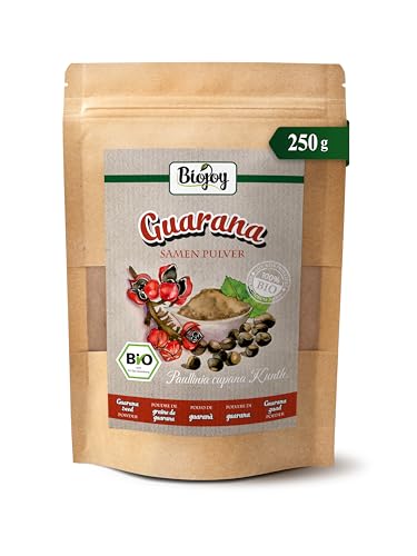 Biojoy Guaraná en Polvo BÍO (250 g), Puro y Sin Aditivos (Paullinia cupana Kunth.)
