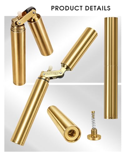 Encendedor Thorens Classic Nunchaku de Latón Dorado miniatura 4