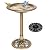 VIVOHOME Polyresin Antique Outdoor Golden Garden Bird Bath and Solar Powered Round Pond Fountain Combo Set