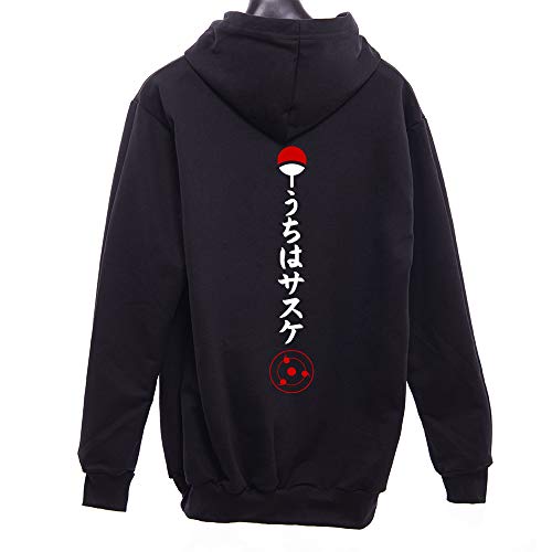 Blusa Moletom Clã Uchiha Akatsuki Hokage Uzumaki - Naruto (G, PRETO)