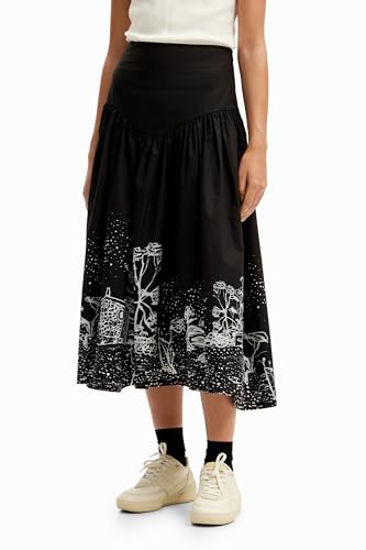 Desigual Women's Woman Woven Skirt Long