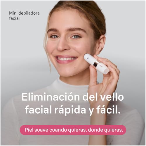 Miniatura 2 de Braun Mini Depiladora Facial para Mujer, FS1005, Blanco
