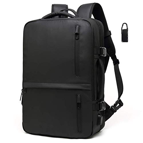 Limited Discount 17 inch Laptop Backpack With USB Charging port, Carry on, Black, Size 22L-35L