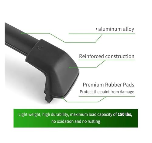 Barras transversales para CR-V 2012-2016 rieles de techo de aluminio plata 3