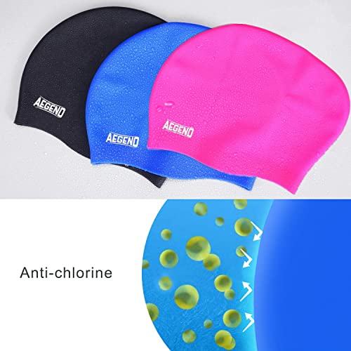 Aegend Swim Caps For Long Hair thumb #2
