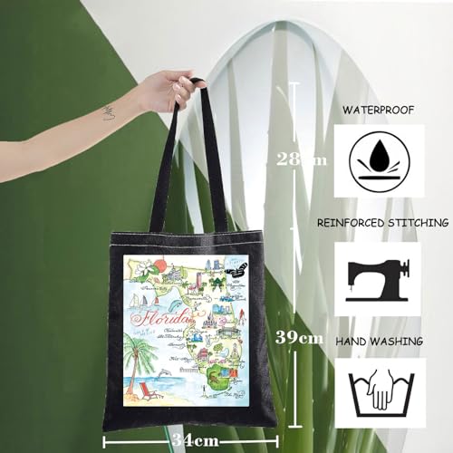 Image of WZMPA Florida State Tote Bag - Trip Souvenirs Gift, Vacation Shoulder Bag, Travel Merchandise