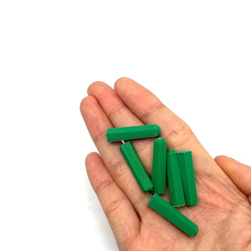 Image of M6 Green Plastic Masonry Screw,Wall Plug Bolt Expansion Bolt,Plastic Expansion Screw Expansion Pipe Into The Wall Rubber Particles(1pack /200pcs)