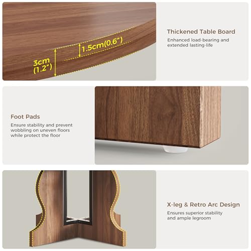 Table à manger ronde extensible 4-8 pers 110-150 Mondeer