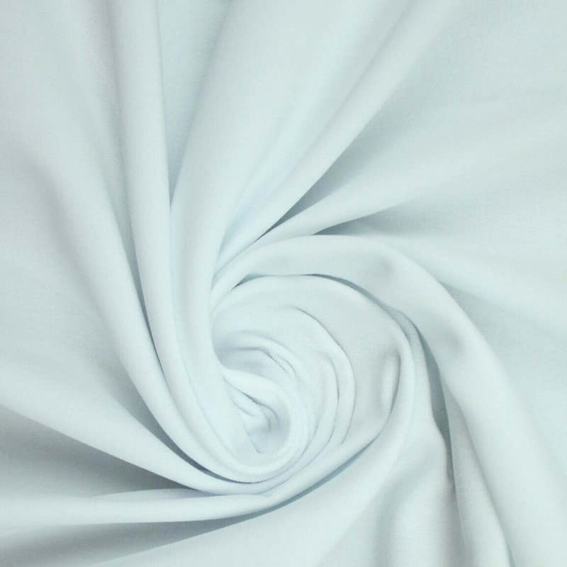 Premium Plain 100% Cotton Velvet Fabric Non Stretch Material Dress Craft 45" (1 Metre, White 6133)