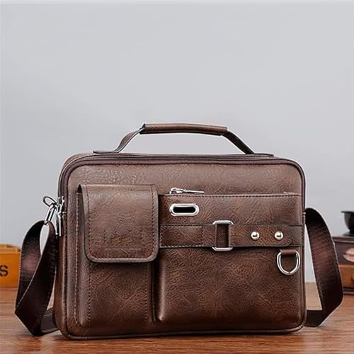 Image of Handcuffs Crossbody Sling Bag for Men & Women | PU Leather Shoulder Bag with Earphone Port & Adjustable Strap for Travel & Work