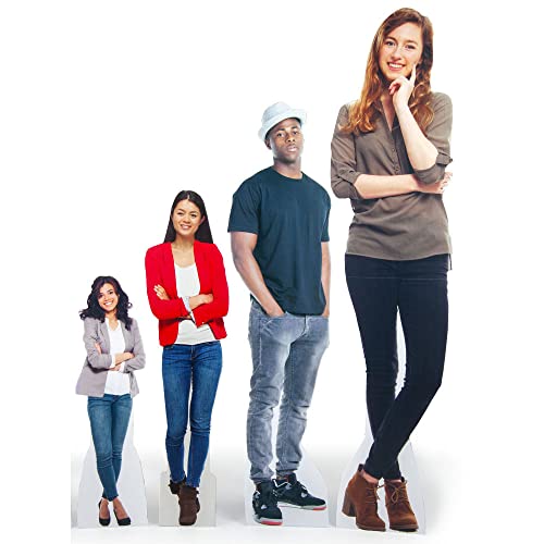 Vispronet Custom Cardboard Cutout – Choose from 1.5ft to 6ft Tall Standees, High Resolution Lifesize Cutouts for Parties, Offices, Weddings, & Events, Upload Your Photo, Corrugated Plastic Material