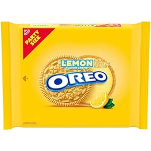 OREO Lemon Creme Sandwich Cookies, Party Size, 24.95 oz