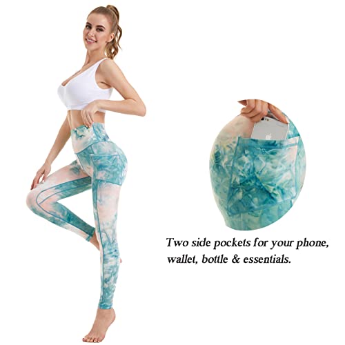 Image of iniber High Waisted Yoga Pants with Pockets for Women 4-Way Stretch Soft Running Workout Leggings Athletic Yoga Pants