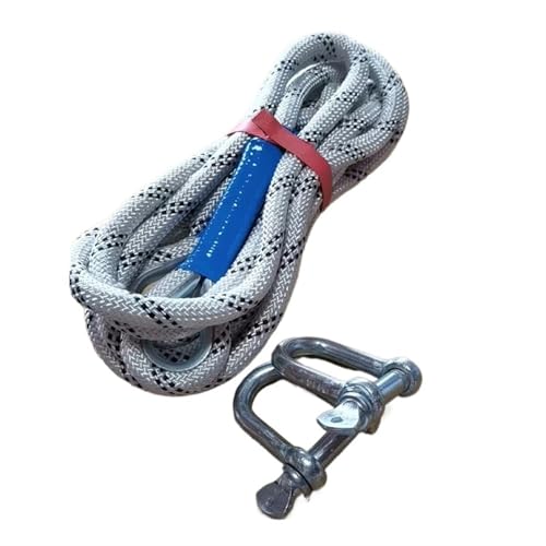 SHENJMAI Corda di Traino Corda di Traino for Auto da 5 m/7 m 10T, più Misure, Corda di Traino for rimorchi Esterni for Auto, Corda di Emergenza(7M10T)