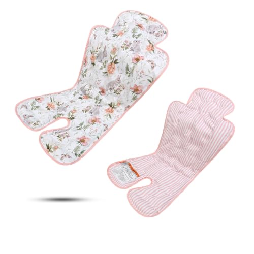 Image of Gel Car Seat Cooler Pad,1pack Double Sides-Universal Baby Stroller Ice Cushion Cooler Mat,Summer Cooling Seat Liner,Multifunctional Suitable for Baby Dining Chair,Child Safety Seat (Rabbit+Flower)
