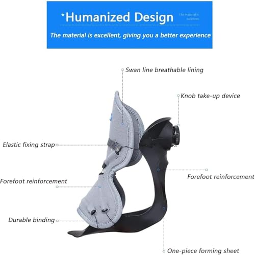 Soporte para pie caído, dispositivo de fijación AFO para caminar, correa de ayuda ajustable para fascitis plantar, dolor de pie de arco, soporte para tendinitis de Aquiles para mujeres y hombres