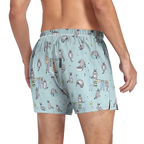 Ropa interior informal de mapache azul y calzoncillos L 5