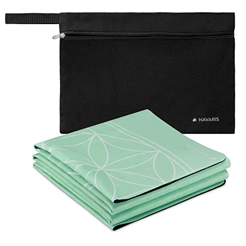 Navaris Reiseyogamatte faltbar inkl. Tasche - 1,5mm Yoga Matte...
